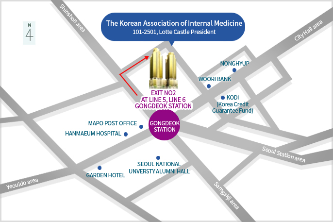 The Korean Association of Internal Medicine Map